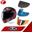 HJC Helmets Face Shield Lens for C10 Dark Smoke; Iridium Gold; Silver; Blue; Fire Red