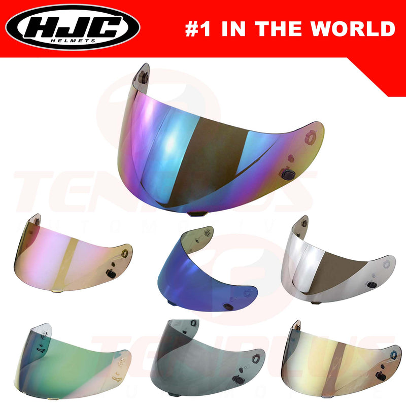 HJC Helmet Face Shield Lens for CS-15 CL-17 Clear; Dark Smoke; Smoke; Iridium Fire Red; Blue; Gold; Silver; Pink; Rainbow; Dark Green