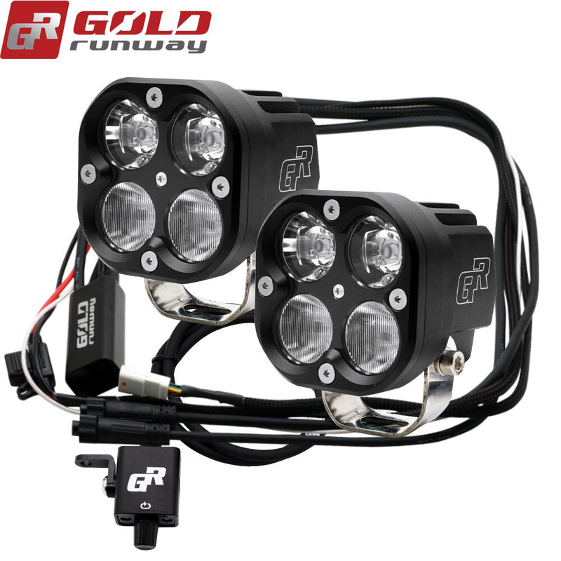 Gold Runway GR-X4 40W Combo LED Auxiliary Fog Lights