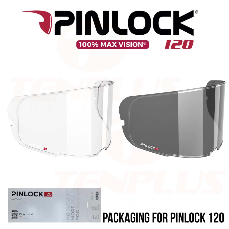 Pinlock Anti Fog Shield for RPHA 12 Clear; Dark Smoke