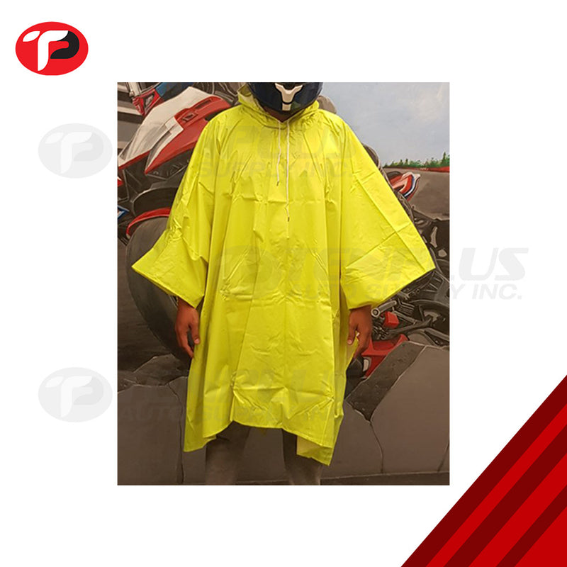 Raincoat Poncho Red; Neon Green; Orange; Navy Blue