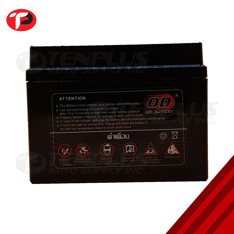 OD Battery YTX4L for Yamaha Mio Soul; Mx; Soul; M3; Wave 100