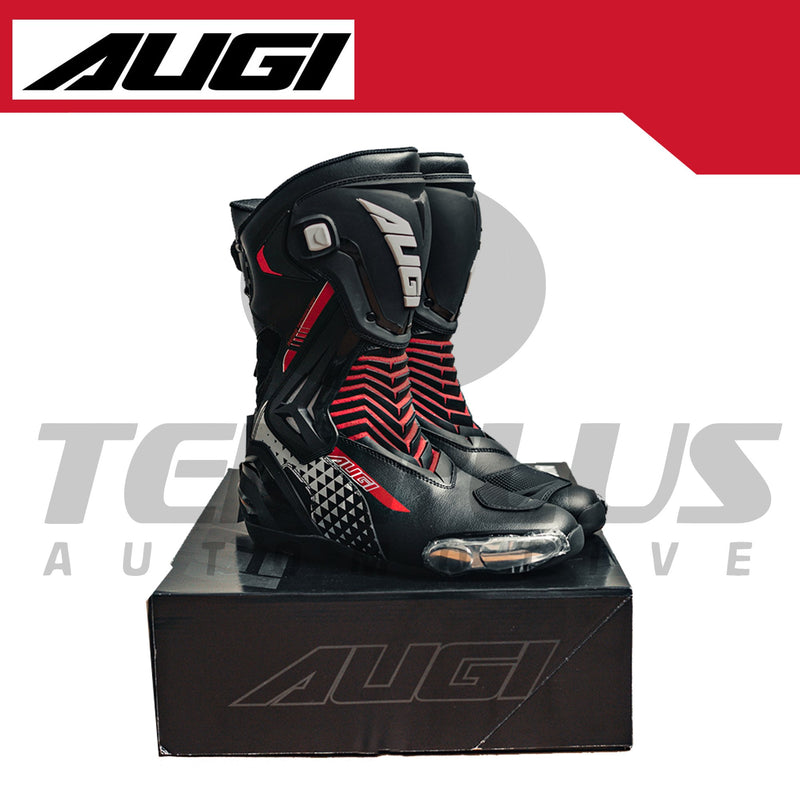 Augi Racing Boots AR-6 Black Red