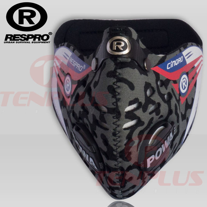 RESPRO Cinqro Sports Mask Camo Black Gray