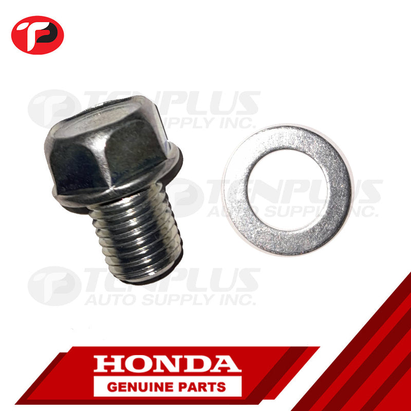 Honda Genuine Parts Drain Plug and Washer 17MM for Wave 100/125; XRM 110/125; RS 125 Fi/Carb; RS150; TMX, Motorstar, Rusi, SYM