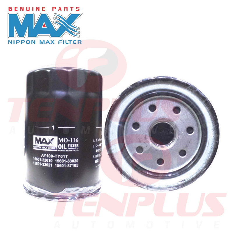 MAX Oil Filter Toyota Hiace 2.0 3Y 2000-2004, 2R, 12R, 3K; LiteAce; TownAce