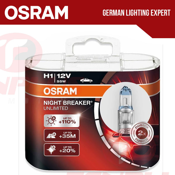 Buy Osram H1 P64150 Night Breaker Unlimited Duo Box (12V, 55W