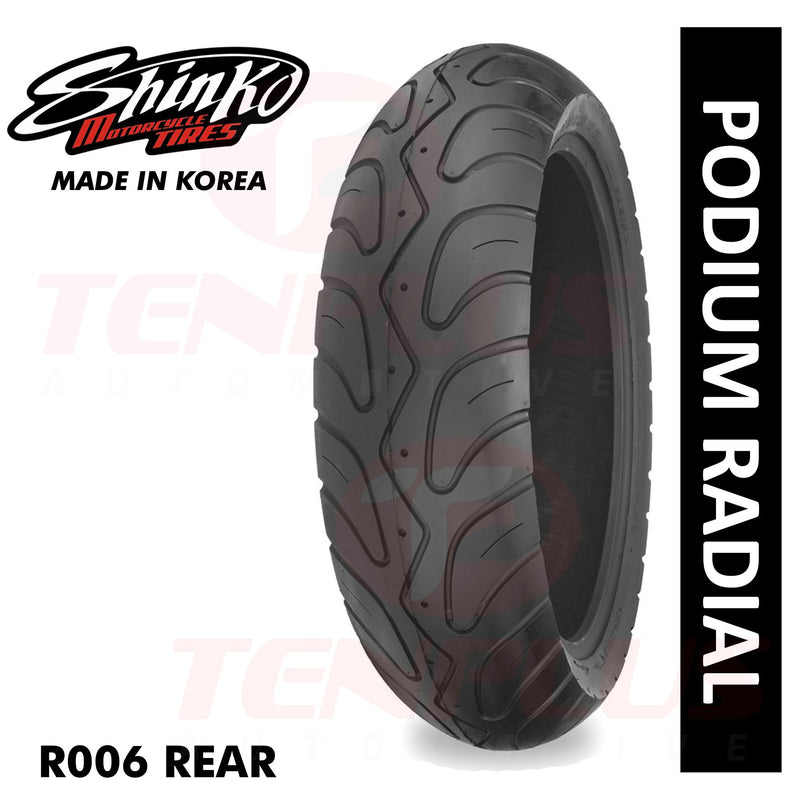 Shinko Motorcycle Tires Radial Podium 140/60R18 Rear TL