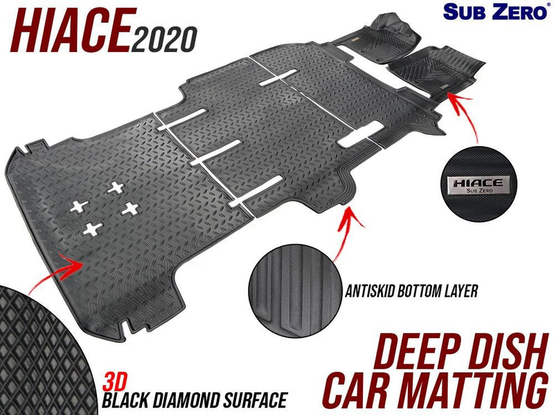 Sub Zero Deep Dish Matting Toyota Hiace 2020