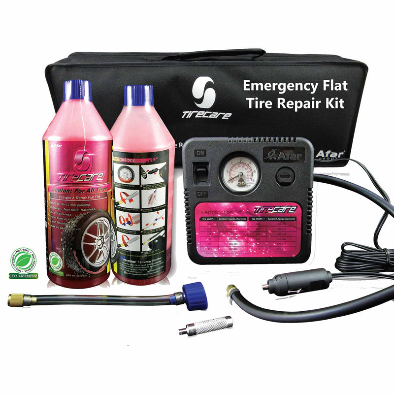 TireCare Emergency Flat Tire Repair Kit Duo Pack